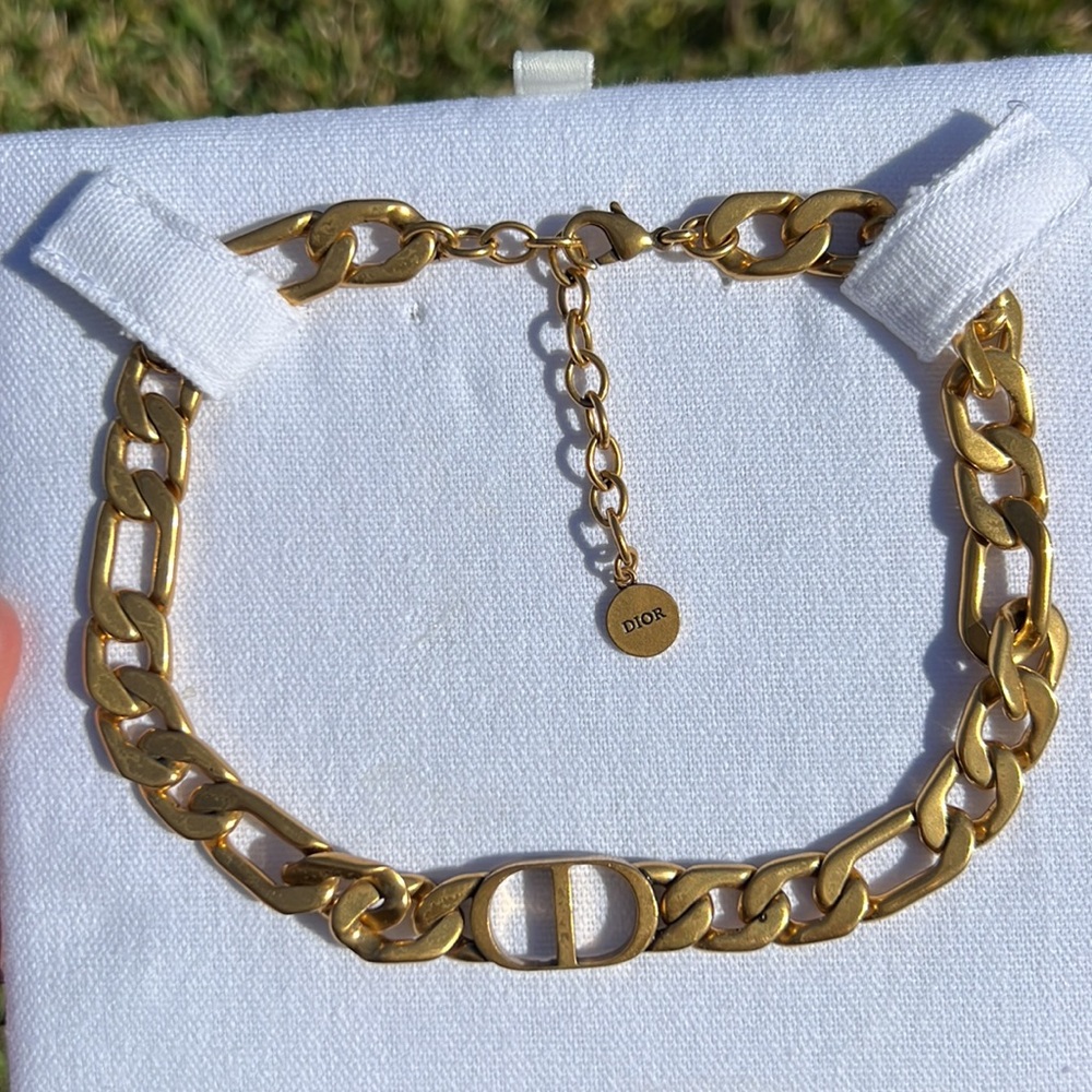 DIOR 30 MONTAIGNE CHOKER ANTIQUE GOLD